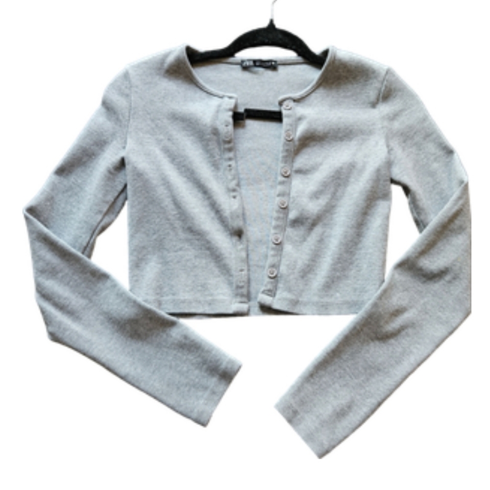 Zara Knit Cropped Cardigan